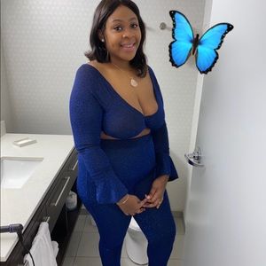 Two piece top and bottom set